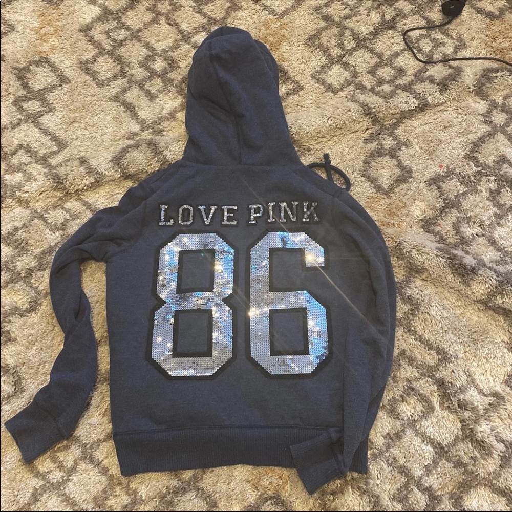 Pink fur lined full zip